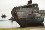 "Protector" shipwreck on landing beach