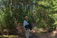 Charlotte on trail