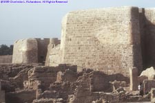 ruins and restored fort