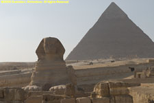 sphinx and pyramid