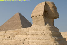 sphinx and pyramid