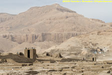 looking across the archeological dig