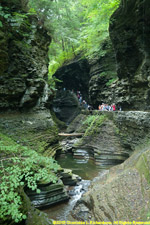 hikers in gorge