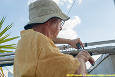 Paul working on coils