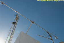 extending the boom up the sloped roof