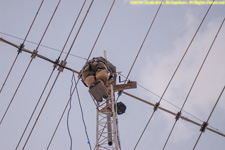 antenna at the top of the tower