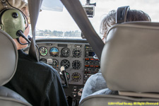 Charlotte and Tamar in the cockpit