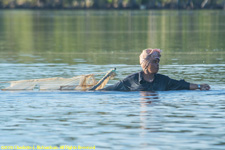 woman fishing