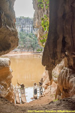 cave mouth and river