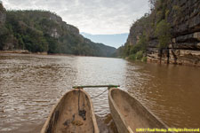 canoe and river