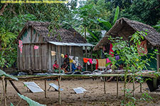 village with solar panels