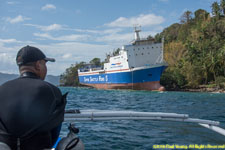 grounbded ferry boat