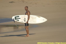 on the beach