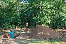 digging base hole