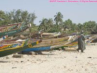 fishing boats on the beach