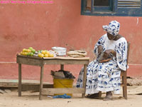 woman selling fruit