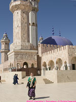 Charlotte dressed for the grand mosque