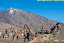 volcano and lava dike