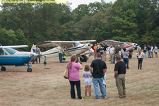 planes and visitors