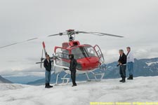 helicopter on the ice