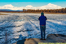 Paul photographing the Alaska Range