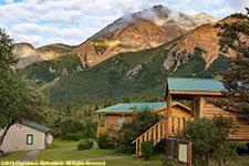 lodge and mountain