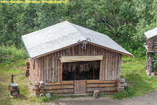 salmon smoking shed