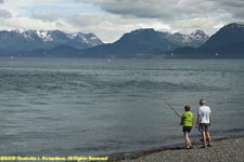 fishing off Homer Spit