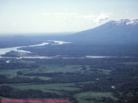 river valley north of Anchorage