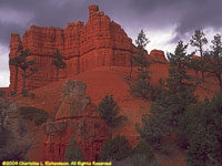 clearing storm over hoodoos