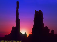 sunrise at the Totem Pole